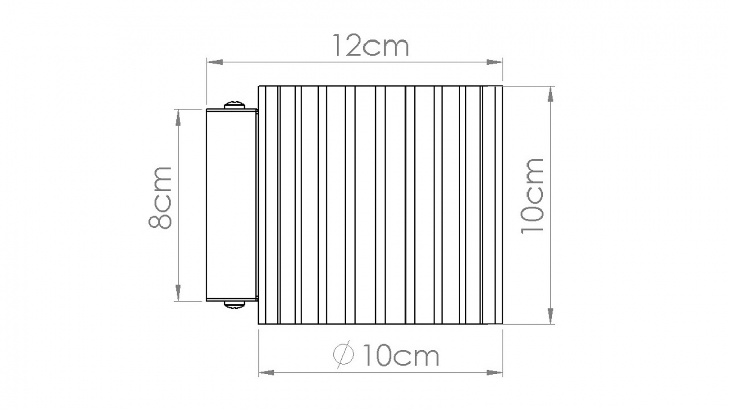 Applique murale cannelé Moka - Aura Applique murale cannelé Moka - Aura