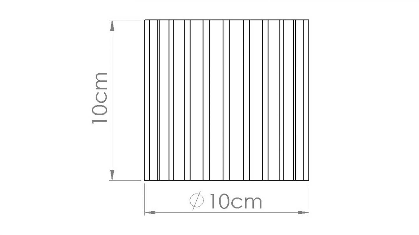 Plafonnier cannelé taupe - Aura Plafonnier cannelé taupe - Aura
