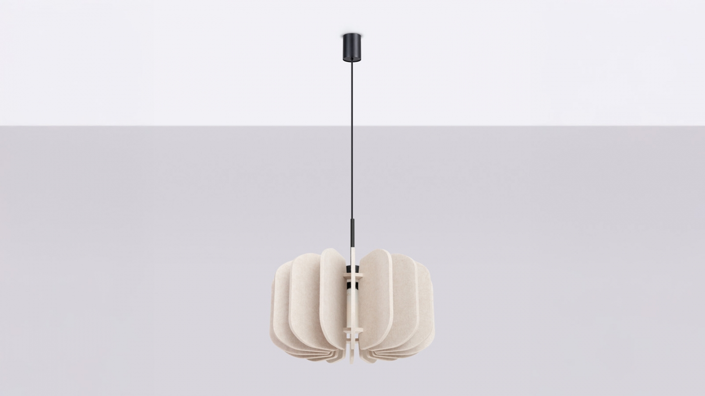 Suspension en feutre beige 45 cm - Mula Suspension en feutre beige 45 cm - Mula