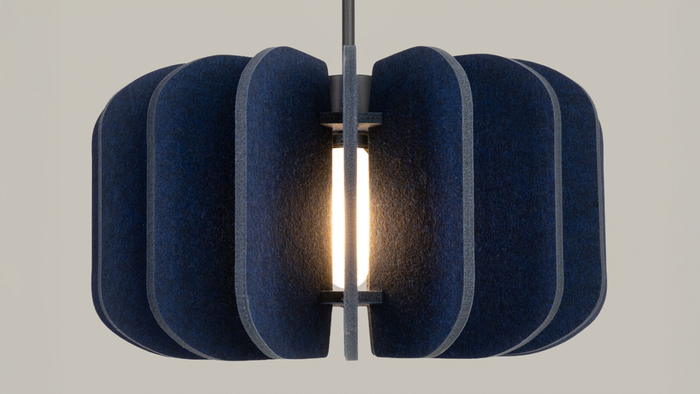 Suspension en feutre bleu marine 45 cm - Mula Suspension en feutre bleu marine 45 cm - Mula