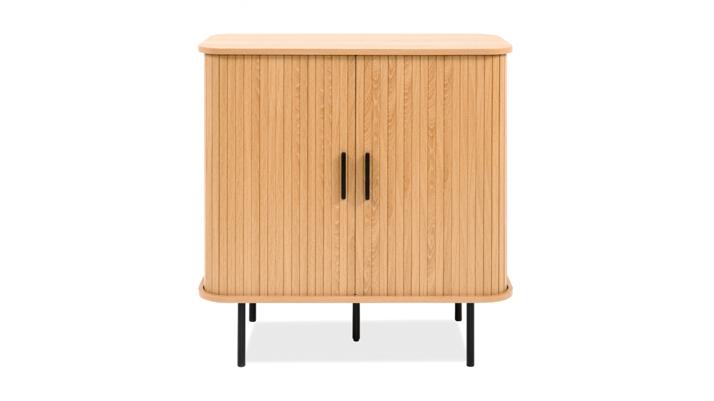 Buffet 2 portes effet Chêne 80 cm - Sora Buffet 2 portes effet Chêne 80 cm - Sora