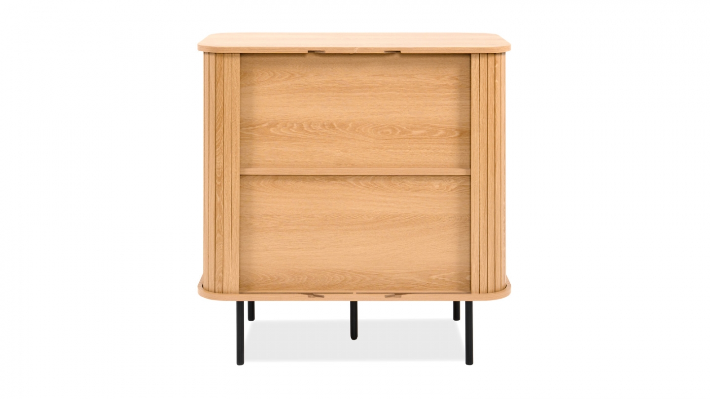 Buffet 2 portes effet Chêne 80 cm - Sora Buffet 2 portes effet Chêne 80 cm - Sora