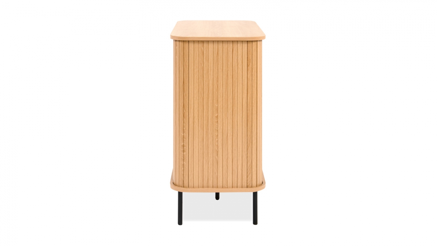 Buffet 2 portes effet Chêne 80 cm - Sora Buffet 2 portes effet Chêne 80 cm - Sora