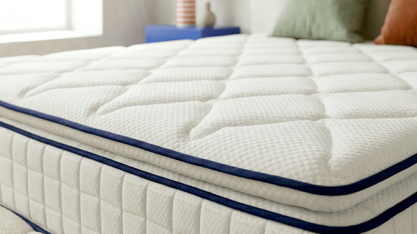 Matelas à ressorts ensachés 160x200 cm avec surmatelas intégré - Confort Palace Matelas à ressorts ensachés 160x200 cm avec surmatelas intégré - Confort Palace