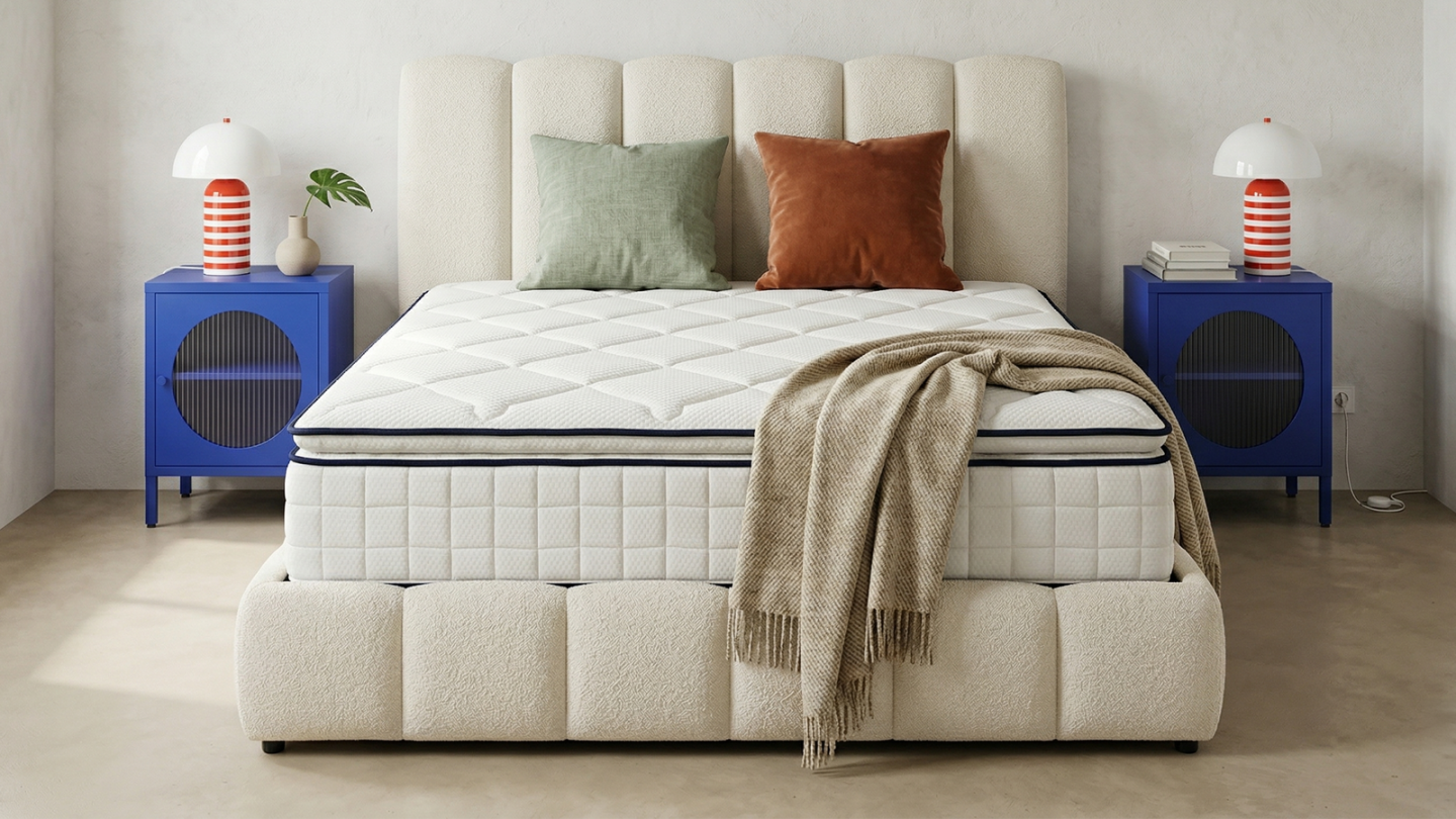 Matelas mousse 90x190 cm avec surmatelas intégré - 7 zones de confort - Confort Signature Matelas mousse 90x190 cm avec surmatelas intégré - 7 zones de confort - Confort Signature
