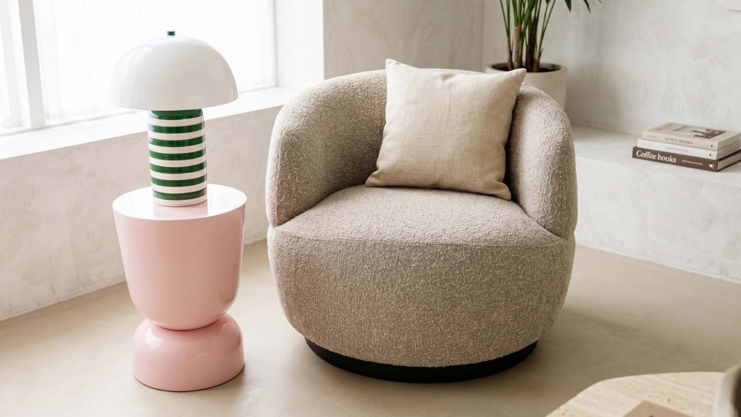 Fauteuil vintage effet peau de mouton naturel - Collection Woolly - BePureHome Fauteuil vintage effet peau de mouton naturel - Collection Woolly - BePureHome