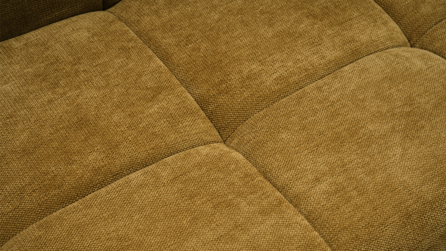 Canapé convertible 3 places en tissu chenille bronze - Pavia Canapé convertible 3 places en tissu chenille bronze - Pavia