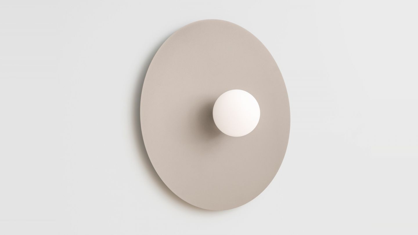 Applique murale en métal 50 cm en métal taupe - Ake Applique murale en métal 50 cm en métal taupe - Ake