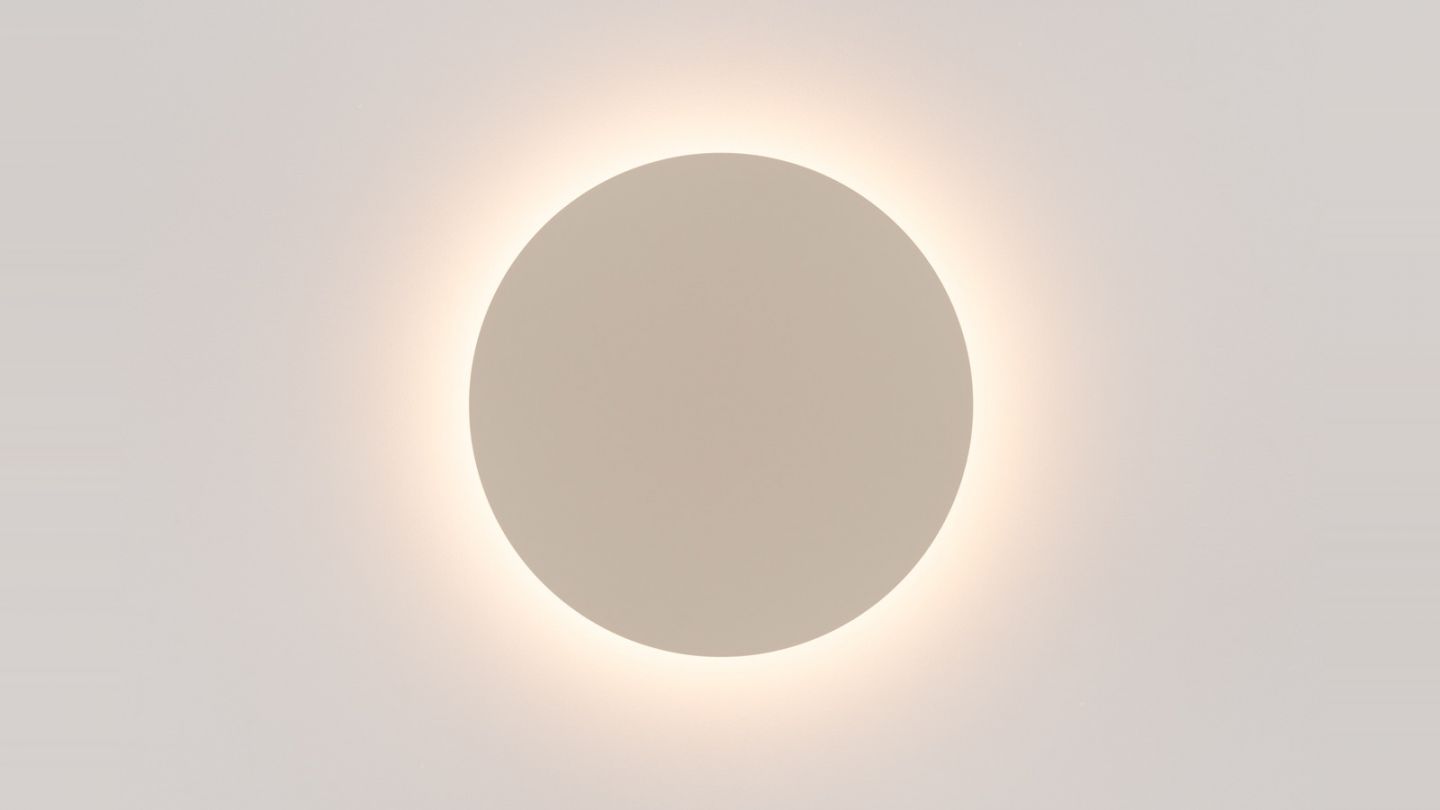 Applique murale ronde beige LED 3000K - Borgen Applique murale ronde beige LED 3000K - Borgen