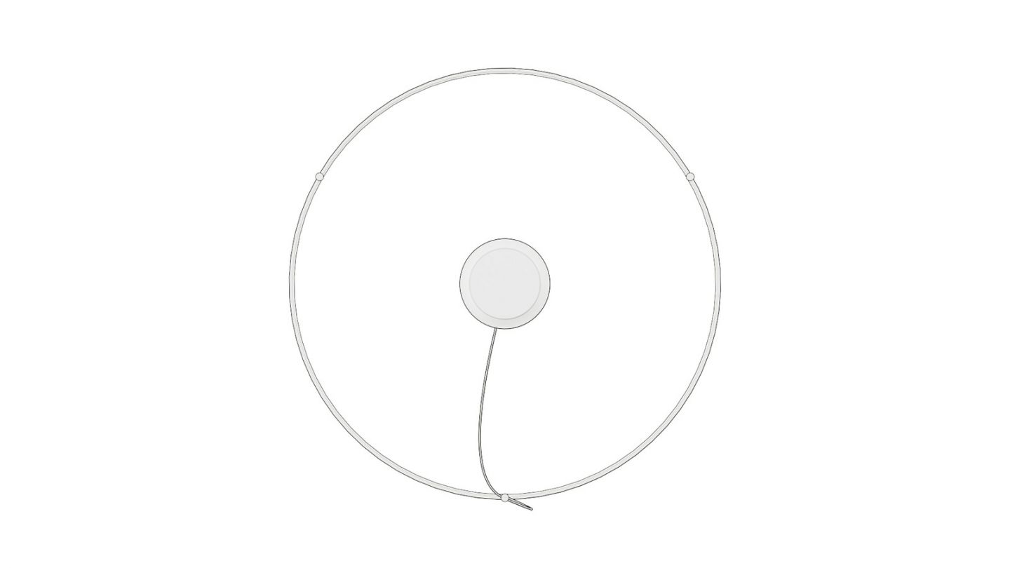 Suspension ronde noire à Led 78 cm - 4000K - Rio Suspension ronde noire à Led 78 cm - 4000K - Rio