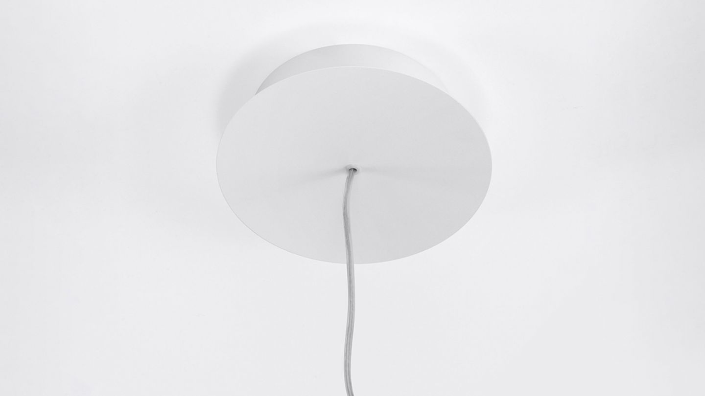 Suspension ronde blanche à Led 55cm - 4000K - Rio Suspension ronde blanche à Led 55cm - 4000K - Rio