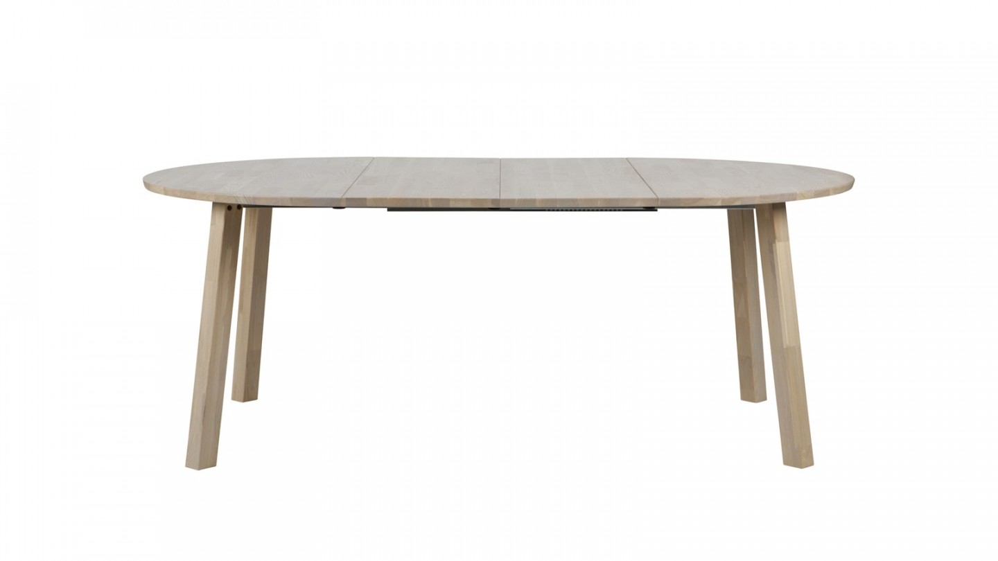 Table à manger ronde extensible en chêne - Collection Lange - Woood