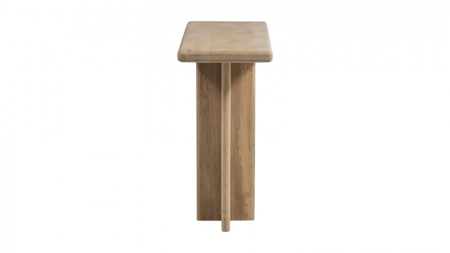 Console rectangulaire en bois de manguier clair 135 cm - Ato Console rectangulaire en bois de manguier clair 135 cm - Ato