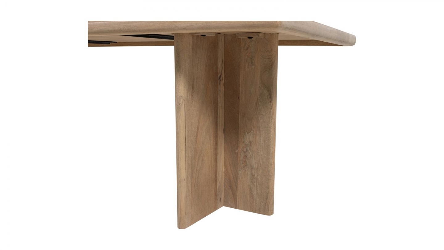 Table à manger rectangulaire en bois de manguier clair 220 cm - Ato Table à manger rectangulaire en bois de manguier clair 220 cm - Ato