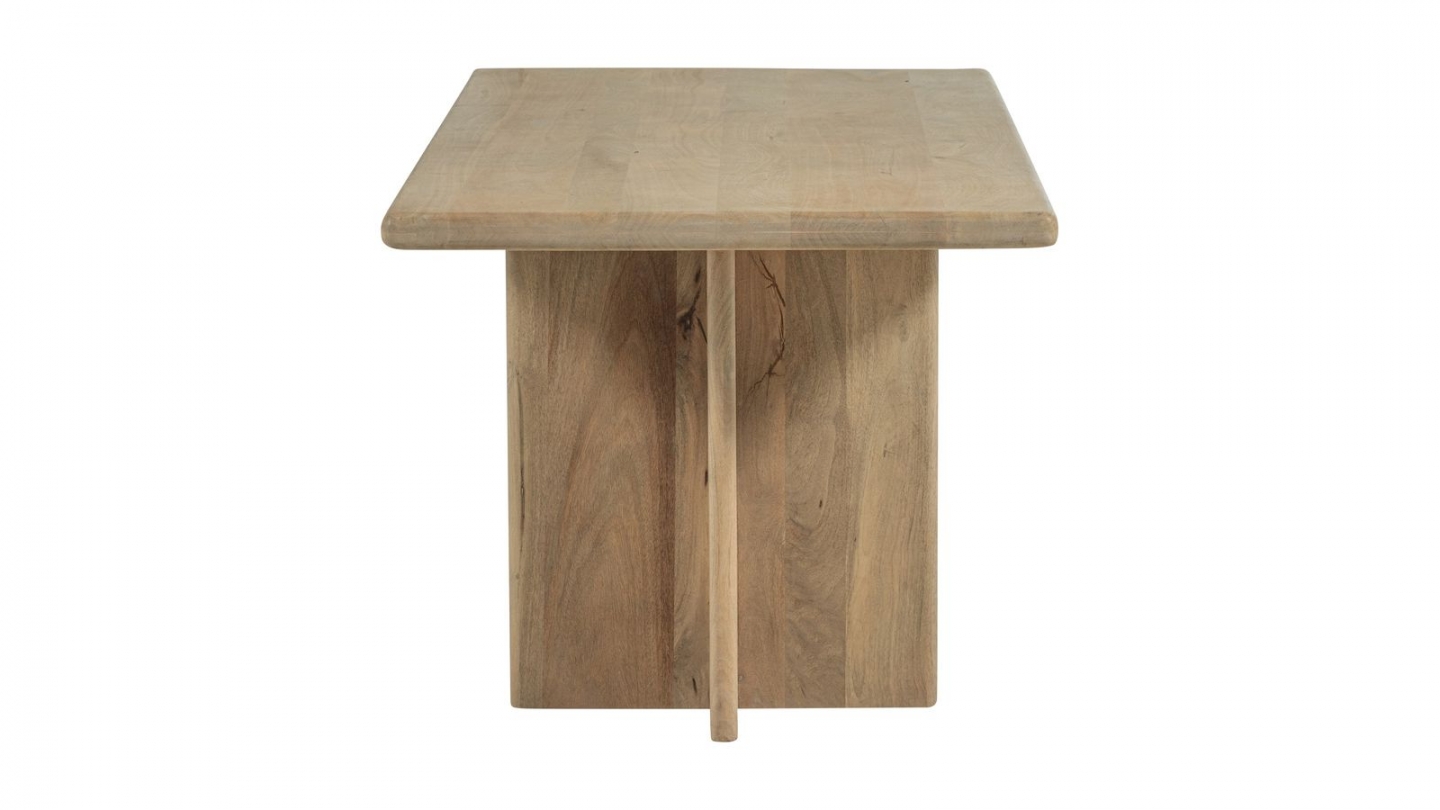 Table à manger rectangulaire en bois de manguier clair 220 cm - Ato Table à manger rectangulaire en bois de manguier clair 220 cm - Ato