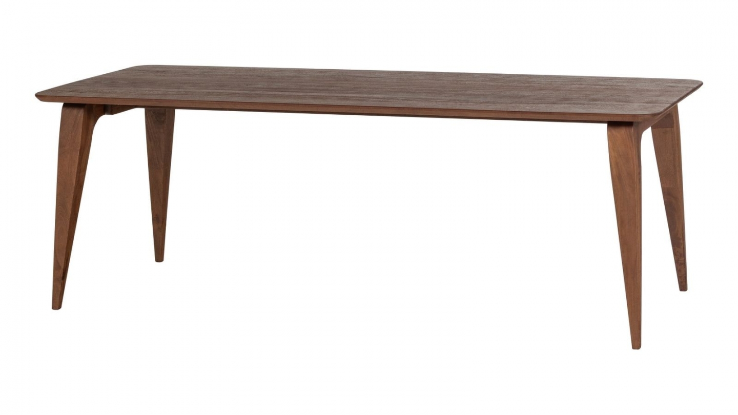 Table à manger rectangulaire en bois de manguier brun 220 cm - Ato Table à manger rectangulaire en bois de manguier brun 220 cm - Ato