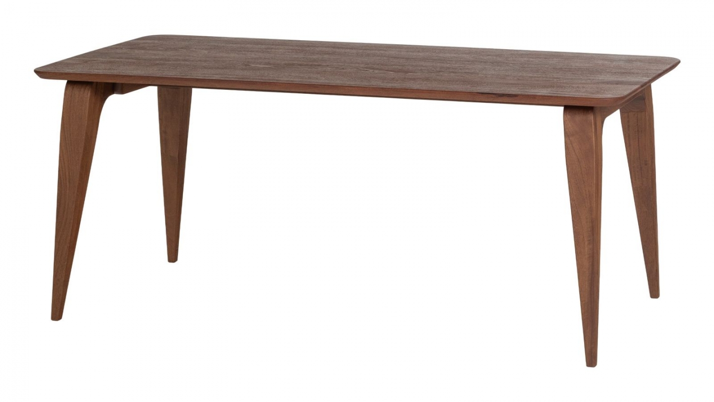 Table à manger rectangulaire en bois de manguier brun 180 cm - Ato Table à manger rectangulaire en bois de manguier brun 180 cm - Ato