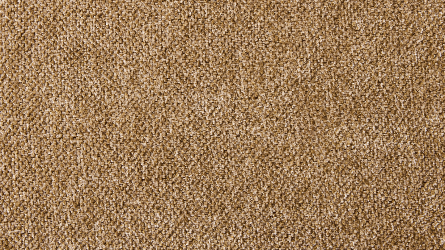 Lot de 2 chaises en cannage, tissu chenille camel et piètement chromé - Muse Lot de 2 chaises en cannage, tissu chenille camel et piètement chromé - Muse