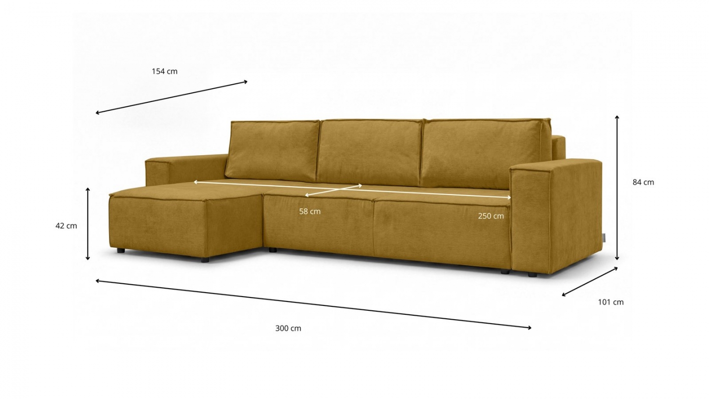 Canapé d'angle convertible réversible 5 places avec coffre de rangement en tissu chenille bronze - Harper Canapé d'angle convertible réversible 5 places avec coffre de rangement en tissu chenille bronze - Harper