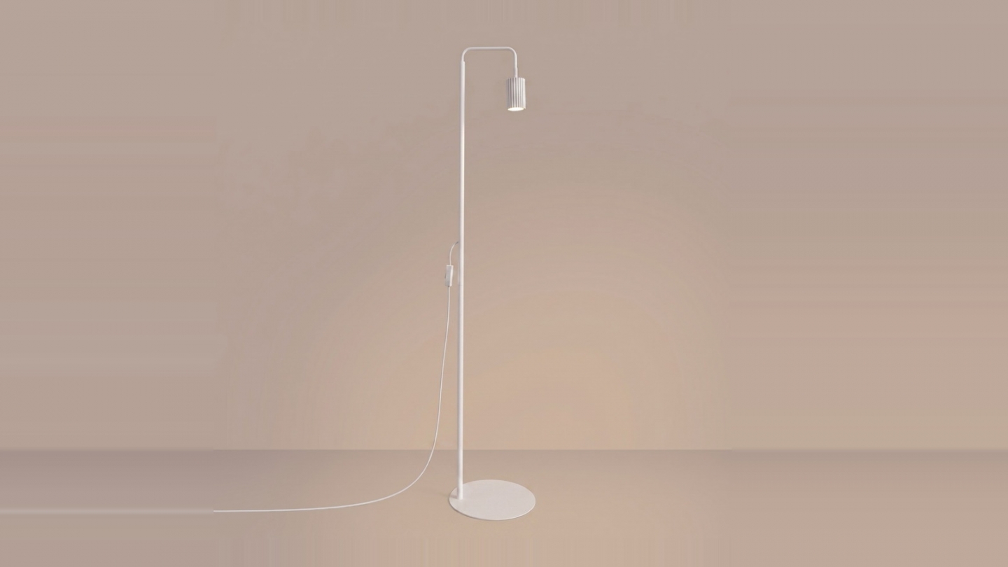Lampadaire en aluminium blanc 160 cm - Karbon Lampadaire en aluminium blanc 160 cm - Karbon