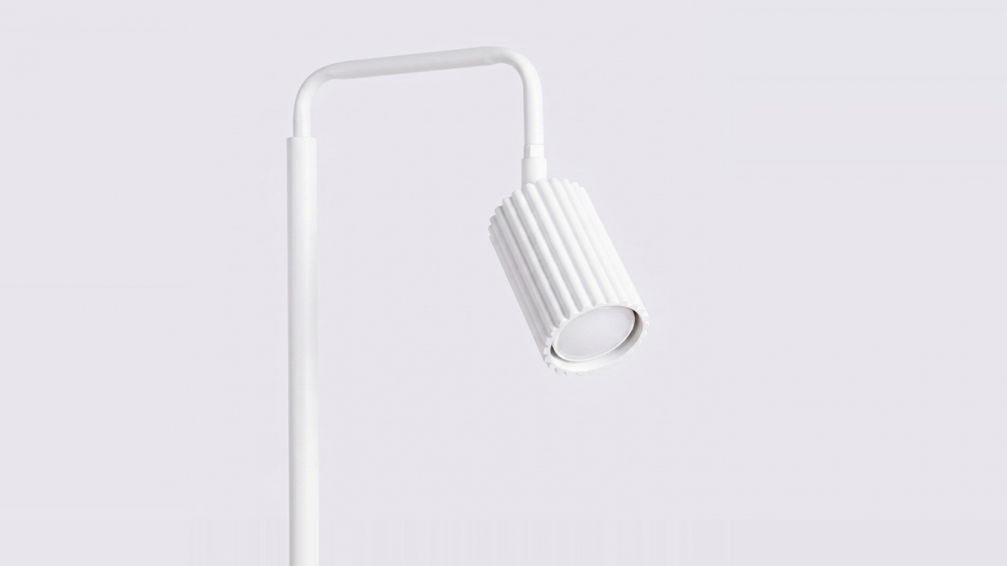 Lampadaire en aluminium blanc 160 cm - Karbon Lampadaire en aluminium blanc 160 cm - Karbon