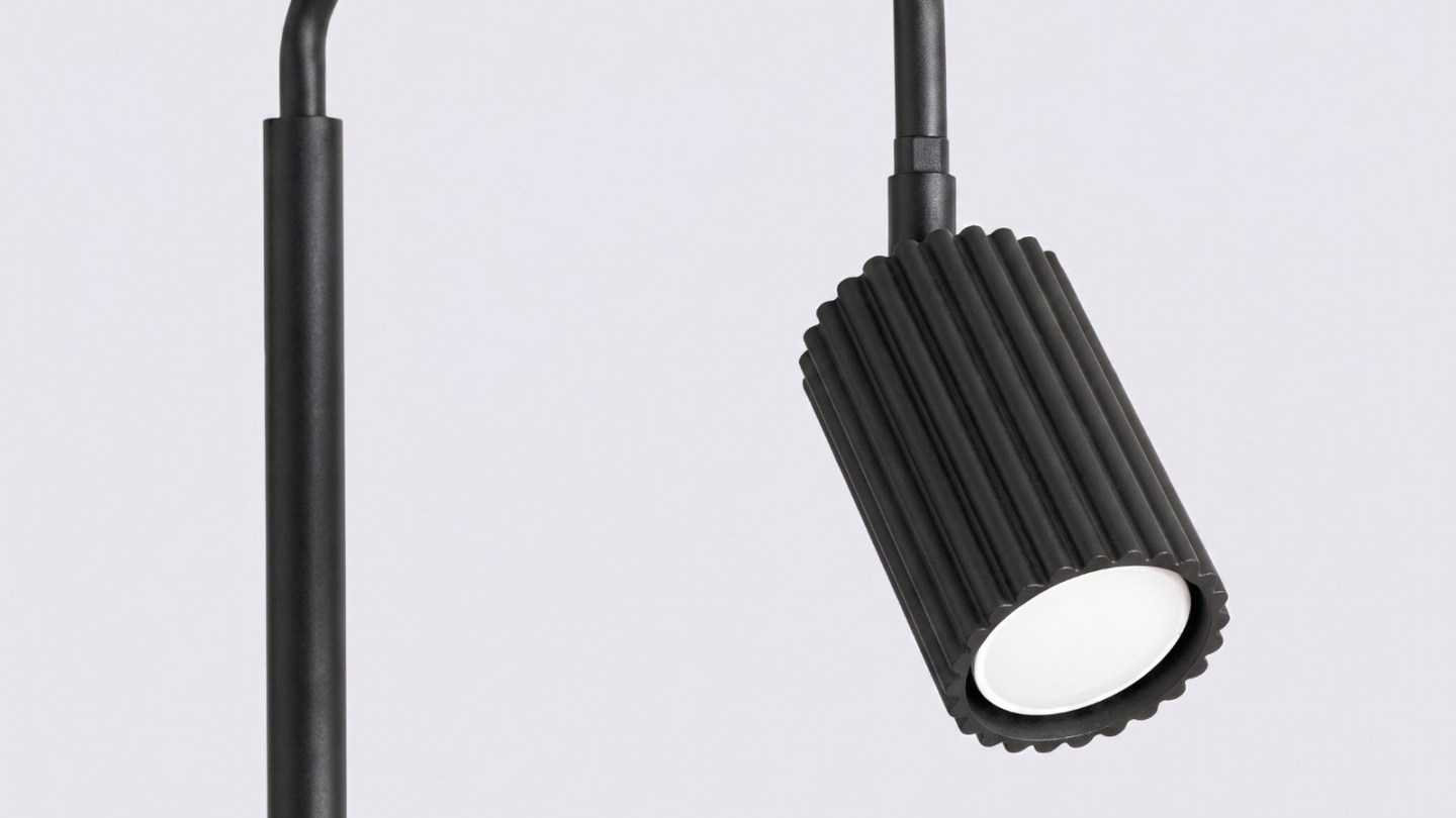 Lampadaire en aluminium noir 160 cm - Karbon Lampadaire en aluminium noir 160 cm - Karbon