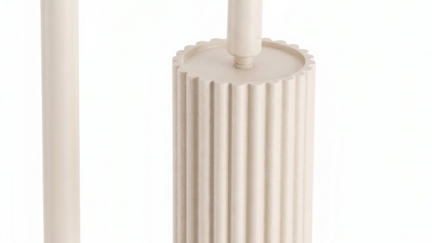Lampadaire en aluminium beige 160 cm - Karbon Lampadaire en aluminium beige 160 cm - Karbon