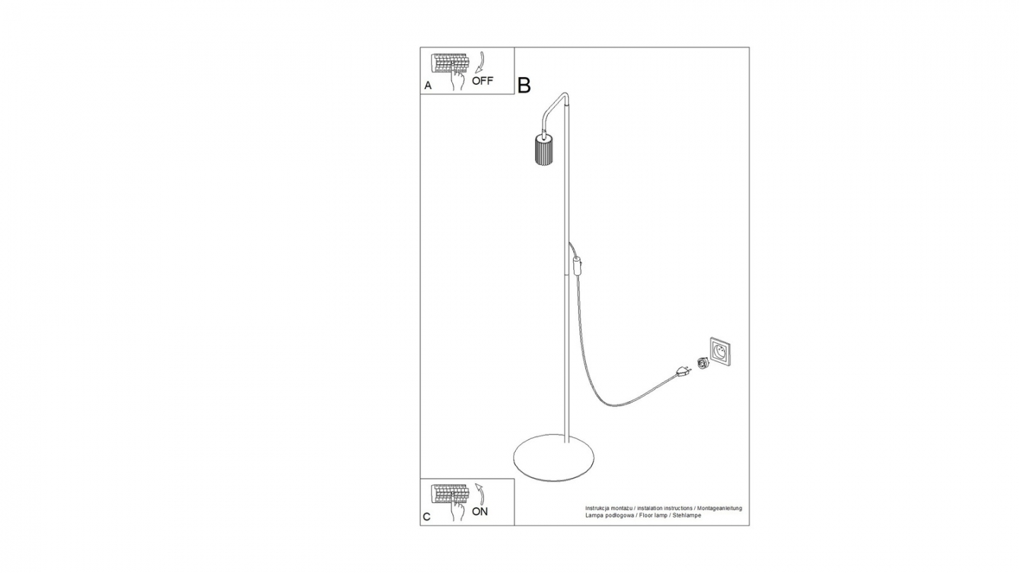 Lampadaire en aluminium taupe 160 cm - Karbon Lampadaire en aluminium taupe 160 cm - Karbon
