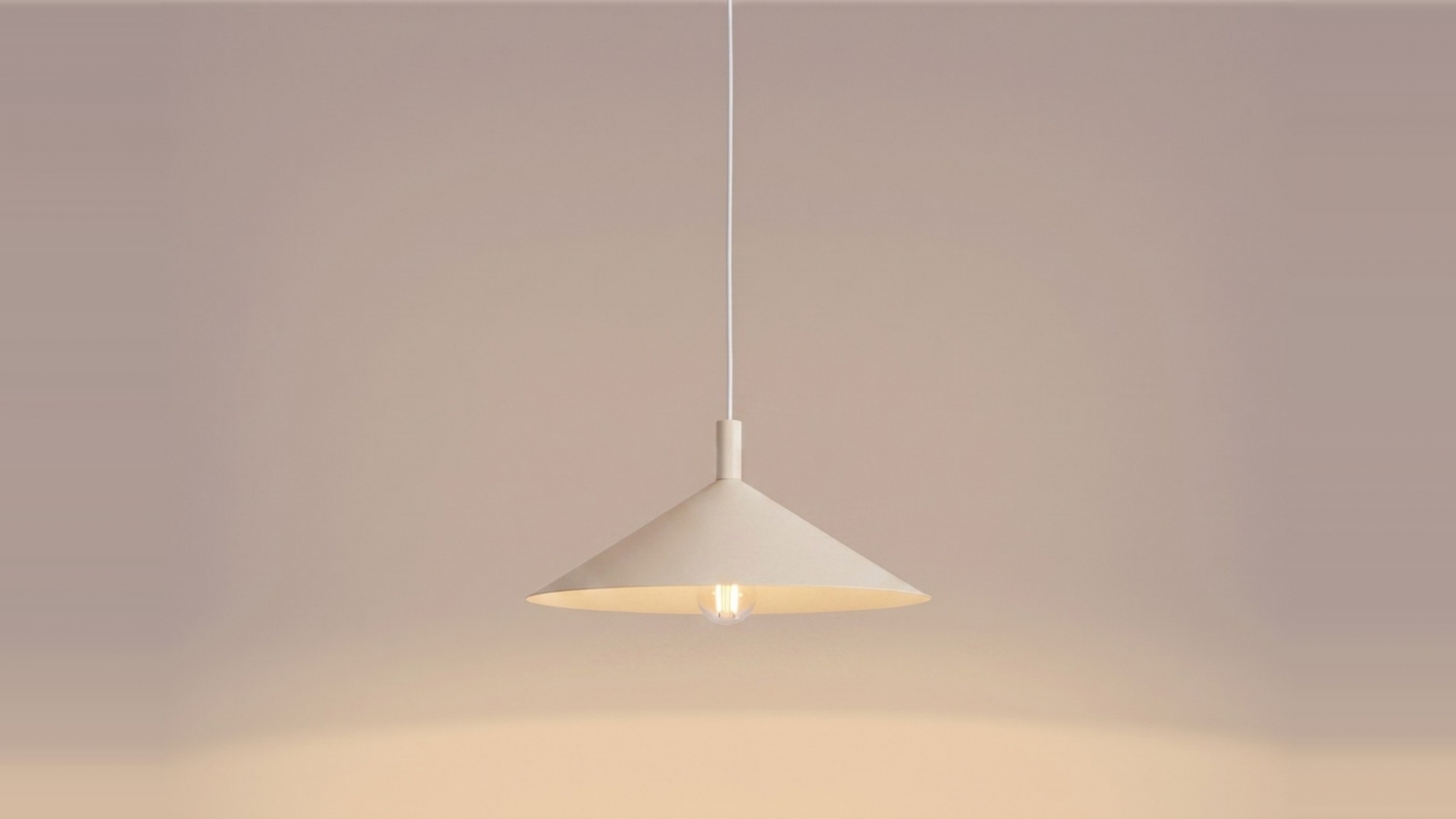 Suspension en métal beige 40 cm - Nox Suspension en métal beige 40 cm - Nox