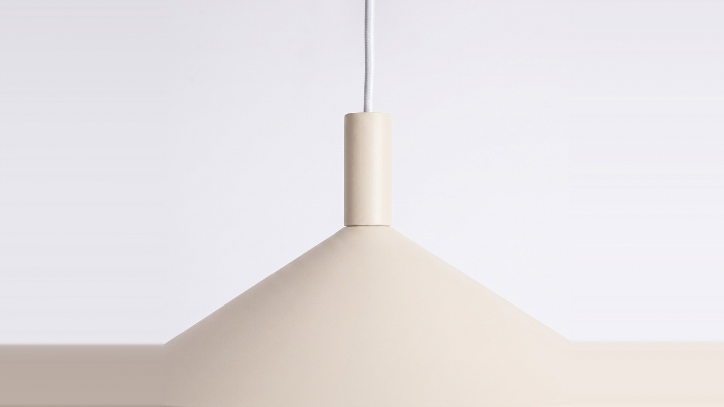 Suspension en métal beige 40 cm - Nox Suspension en métal beige 40 cm - Nox