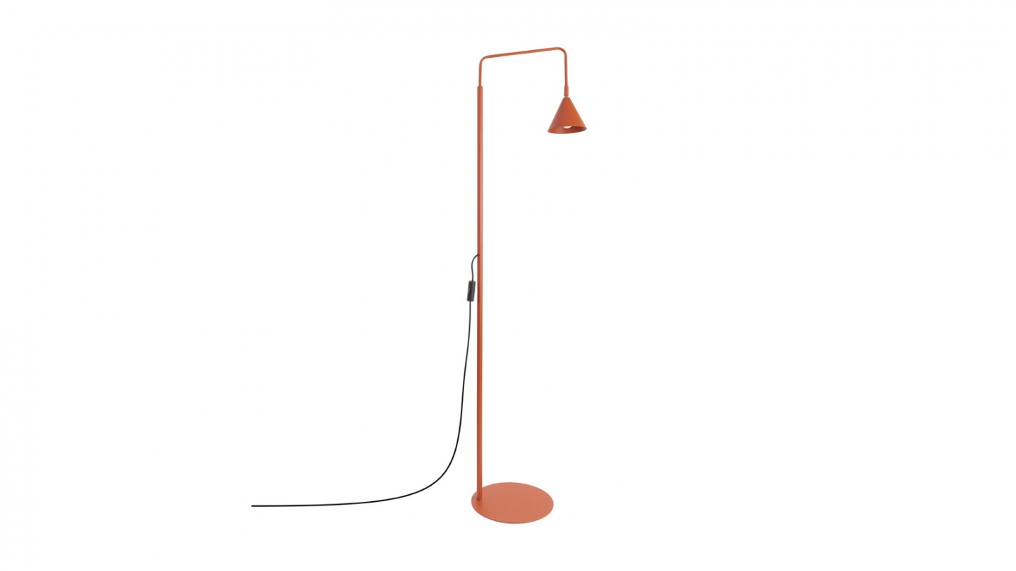 Lampadaire en métal terracotta 165 cm - Nox Lampadaire en métal terracotta 165 cm - Nox