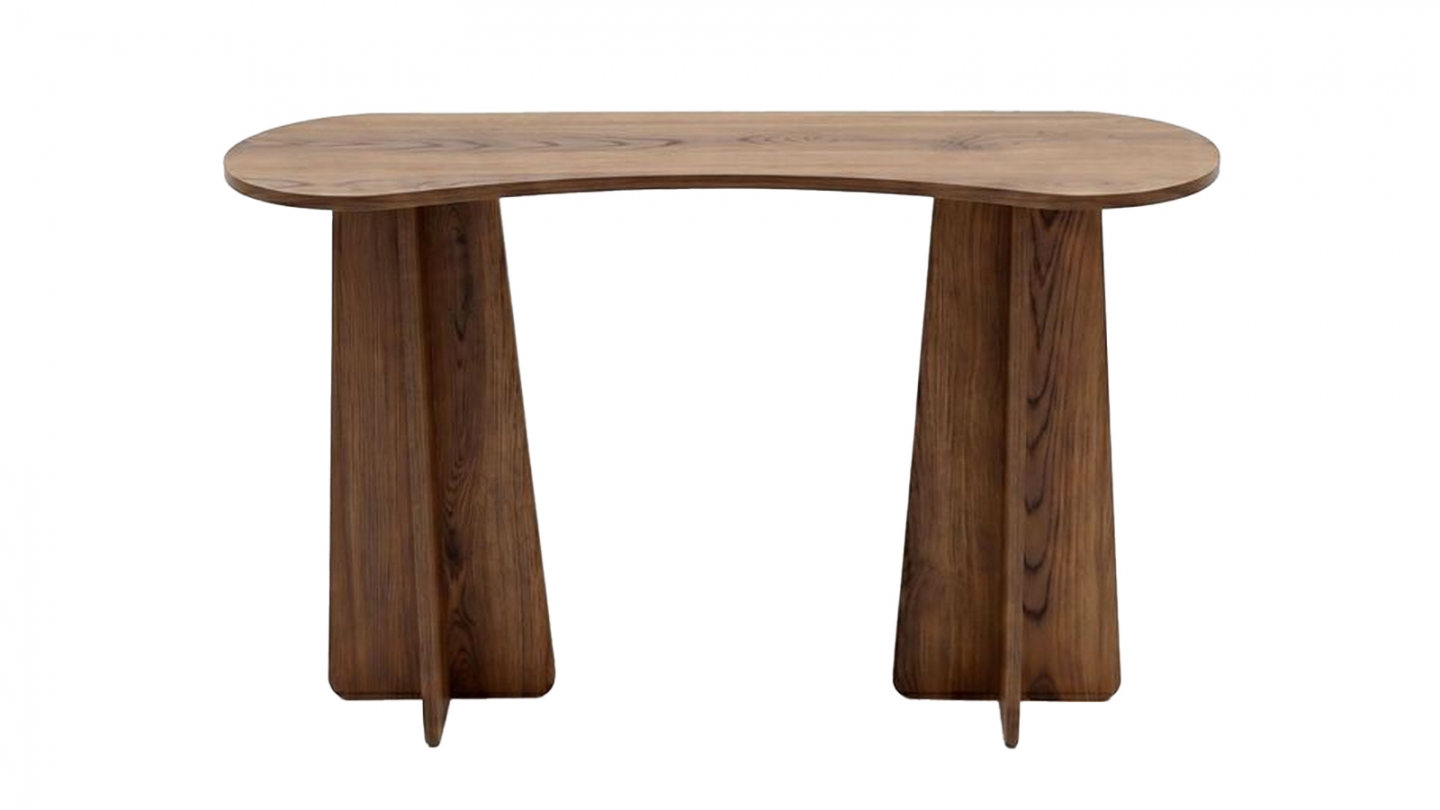 Console effet noyer 120 cm - Elina Console effet noyer 120 cm - Elina