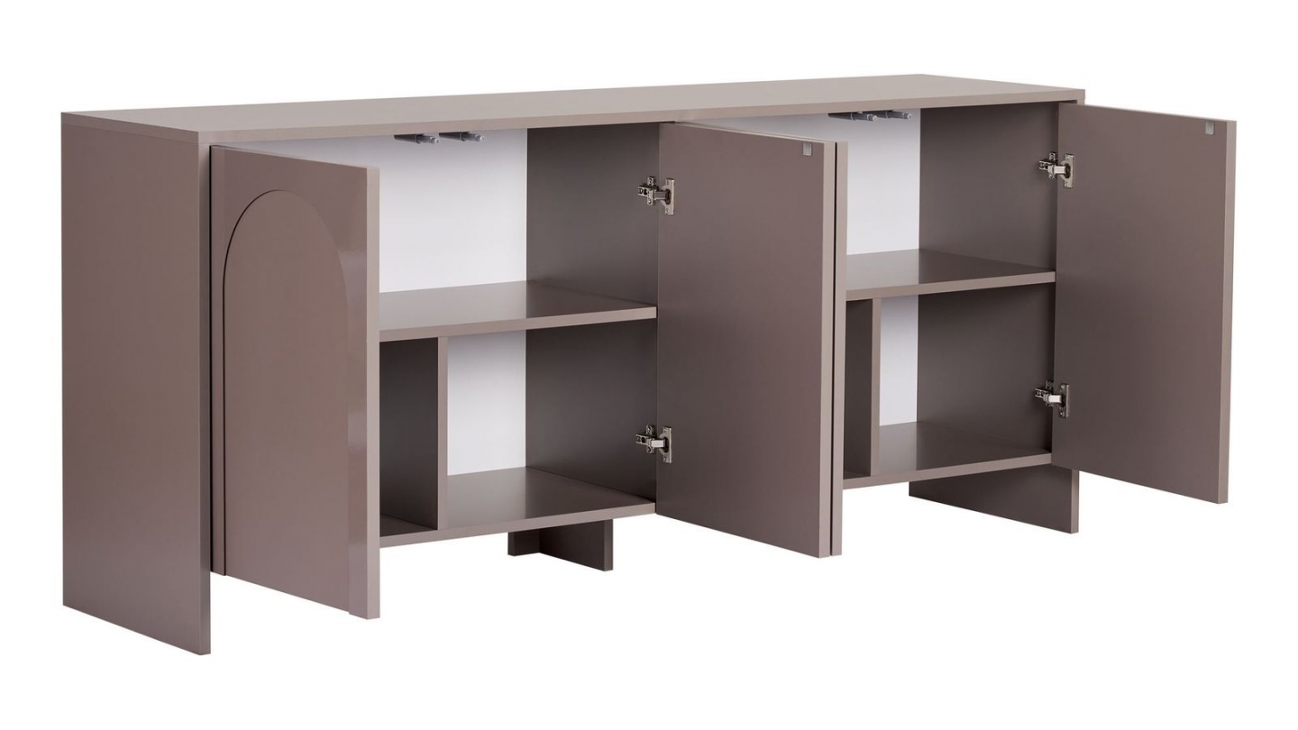 Buffet 4 portes taupe 180 cm - Tiva Buffet 4 portes taupe 180 cm - Tiva