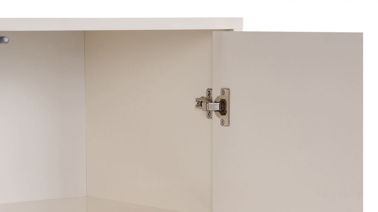 Buffet4 portes crème 180 cm - Tiva Buffet4 portes crème 180 cm - Tiva