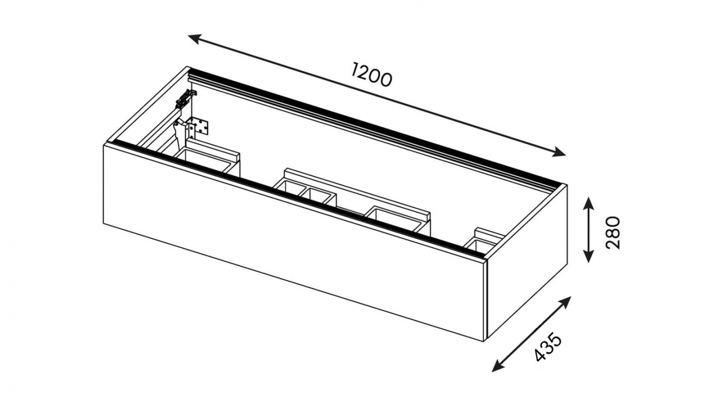 Meuble de salle de bain suspendu double vasque intégrée 120cm 1 tiroir Marine - Venice Meuble de salle de bain suspendu double vasque intégrée 120cm 1 tiroir Marine - Venice
