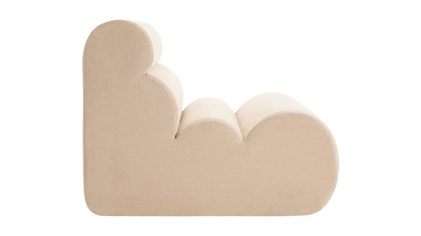 Banquette compressée 2 places en tissu chenille beige - Billie Banquette compressée 2 places en tissu chenille beige - Billie