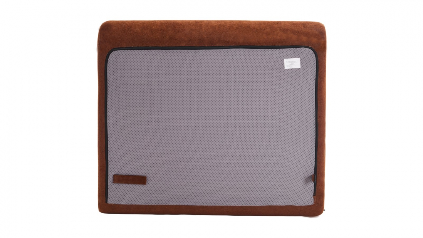 Banquette compressée 2 places en tissu chenille rouille - Billie Banquette compressée 2 places en tissu chenille rouille - Billie