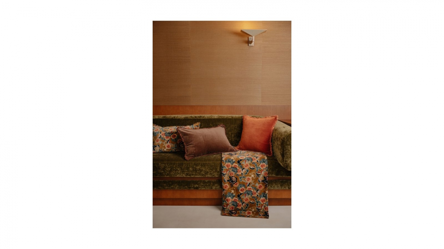 Housse d'édredon en velours imprimé gold 85 x 200 cm - Boston Housse d'édredon en velours imprimé gold 85 x 200 cm - Boston