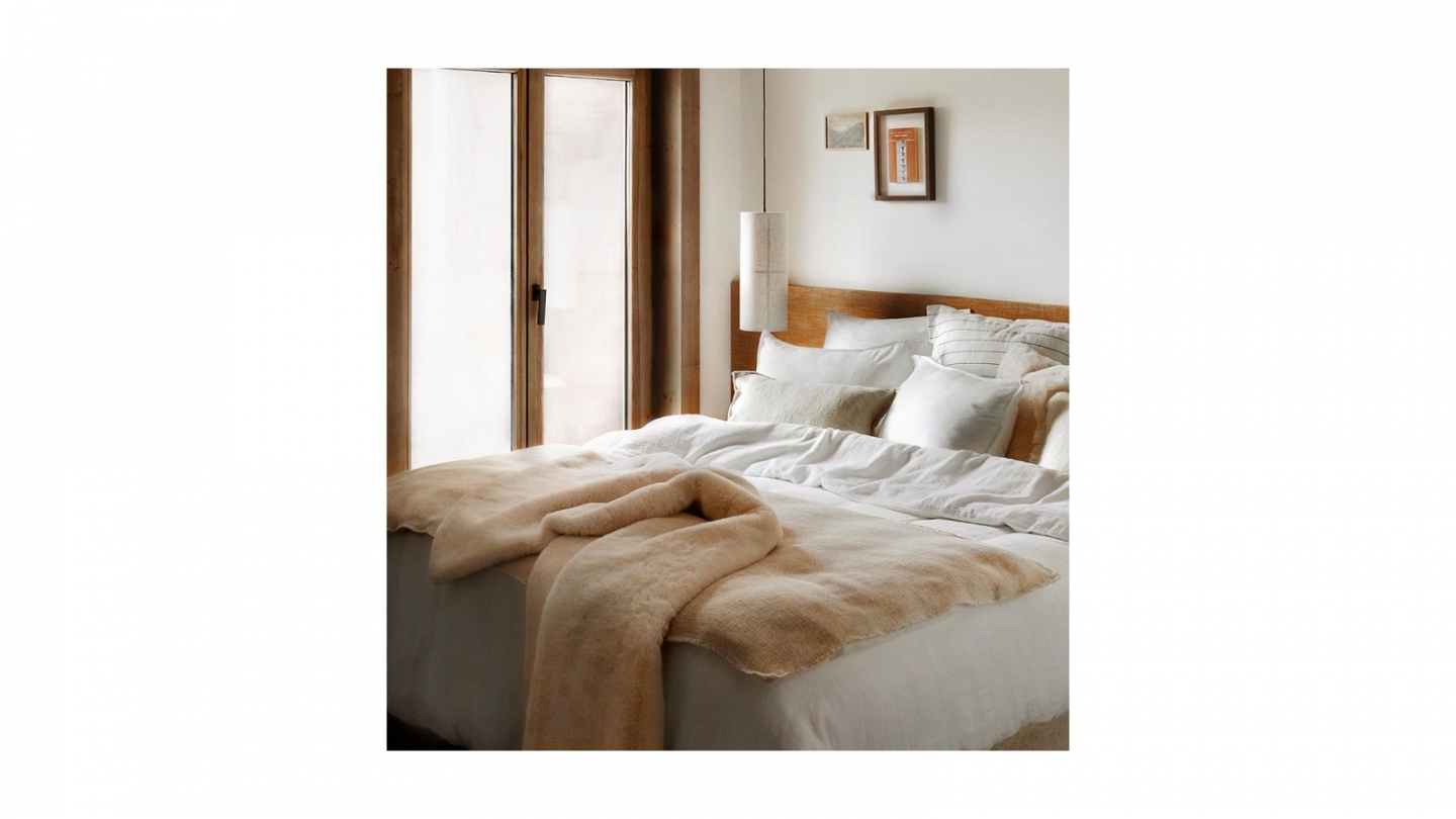Lot de 2 Taies d'oreiller en gaze de coton lavé blanc 65 x 65 cm - Mykonos Lot de 2 Taies d'oreiller en gaze de coton lavé blanc 65 x 65 cm - Mykonos