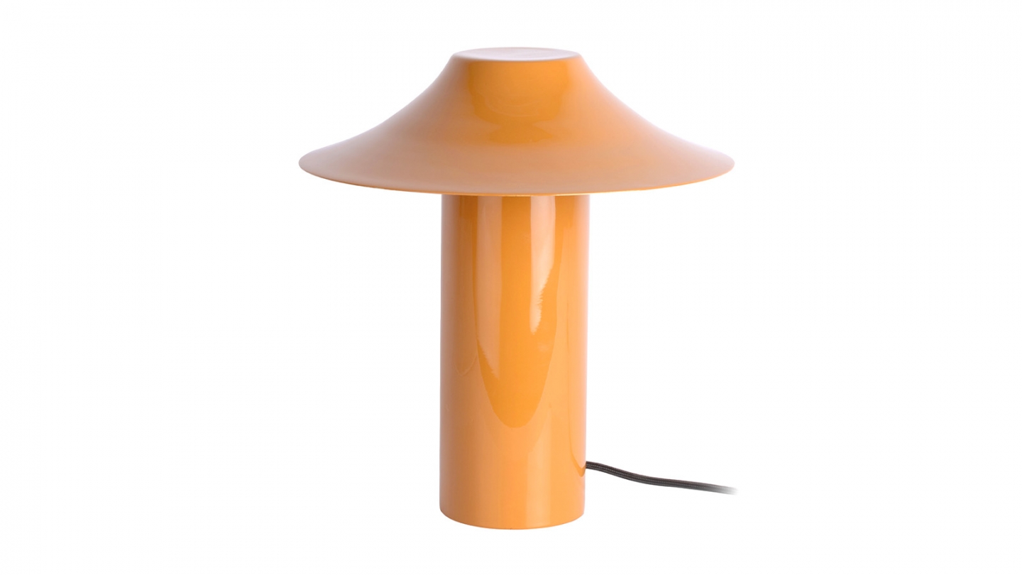 Lampe à poser en métal orange - Catania Lampe à poser en métal orange - Catania