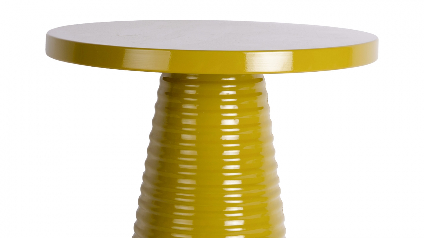 Table d'appoint en métal vert olive - Catania Table d'appoint en métal vert olive - Catania