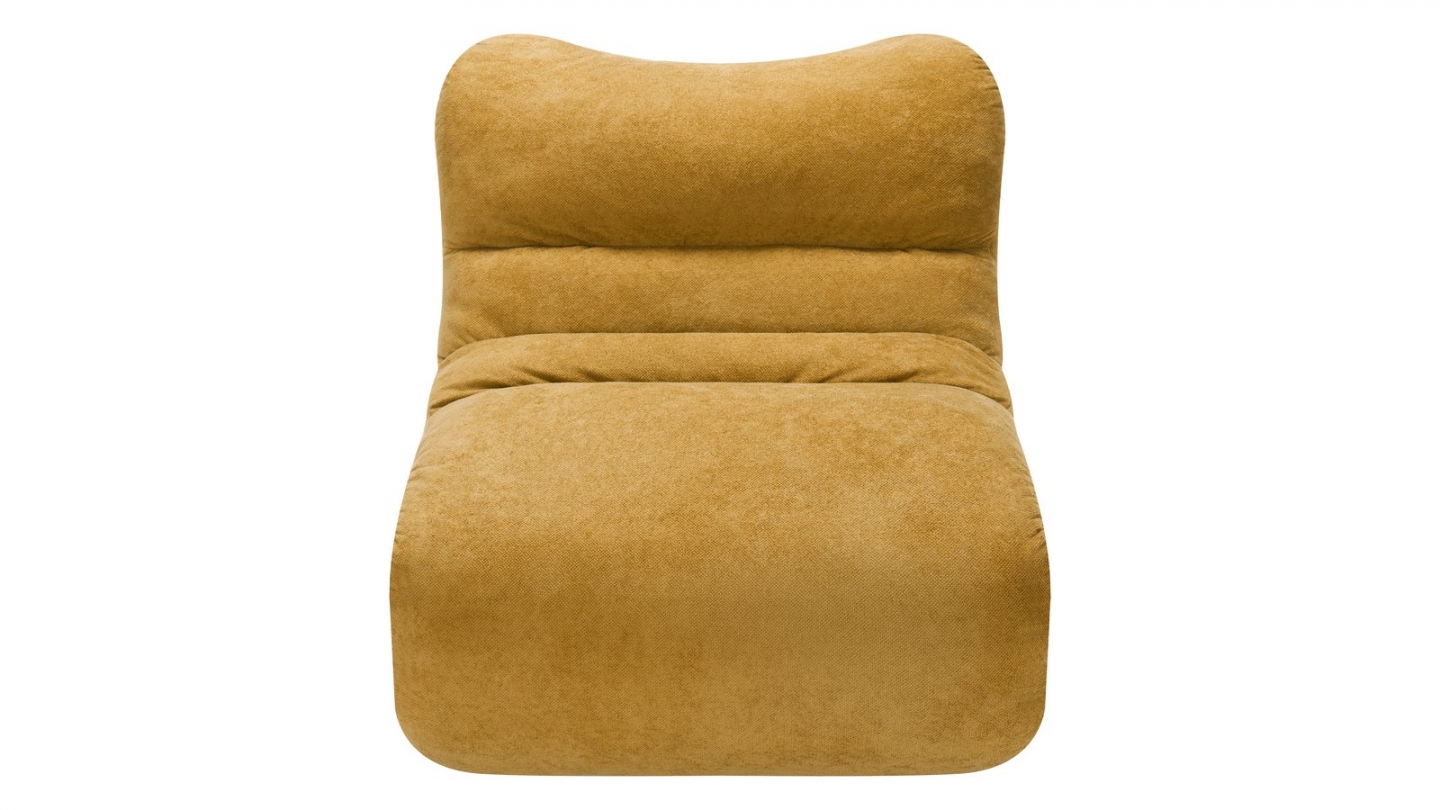 Chauffeuse compressée en tissu chenille bronze - Nido Chauffeuse compressée en tissu chenille bronze - Nido