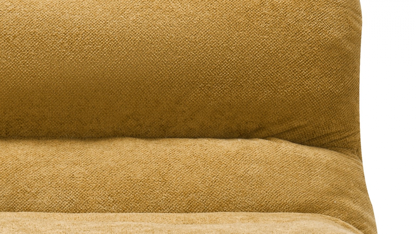 Chauffeuse compressée en tissu chenille bronze - Nido Chauffeuse compressée en tissu chenille bronze - Nido
