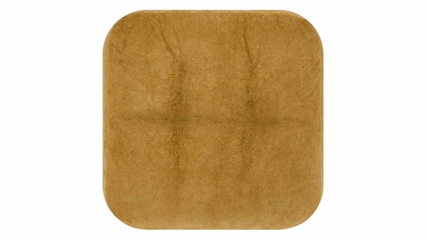 Pouf compressé en tissu chenille bronze - Nido Pouf compressé en tissu chenille bronze - Nido