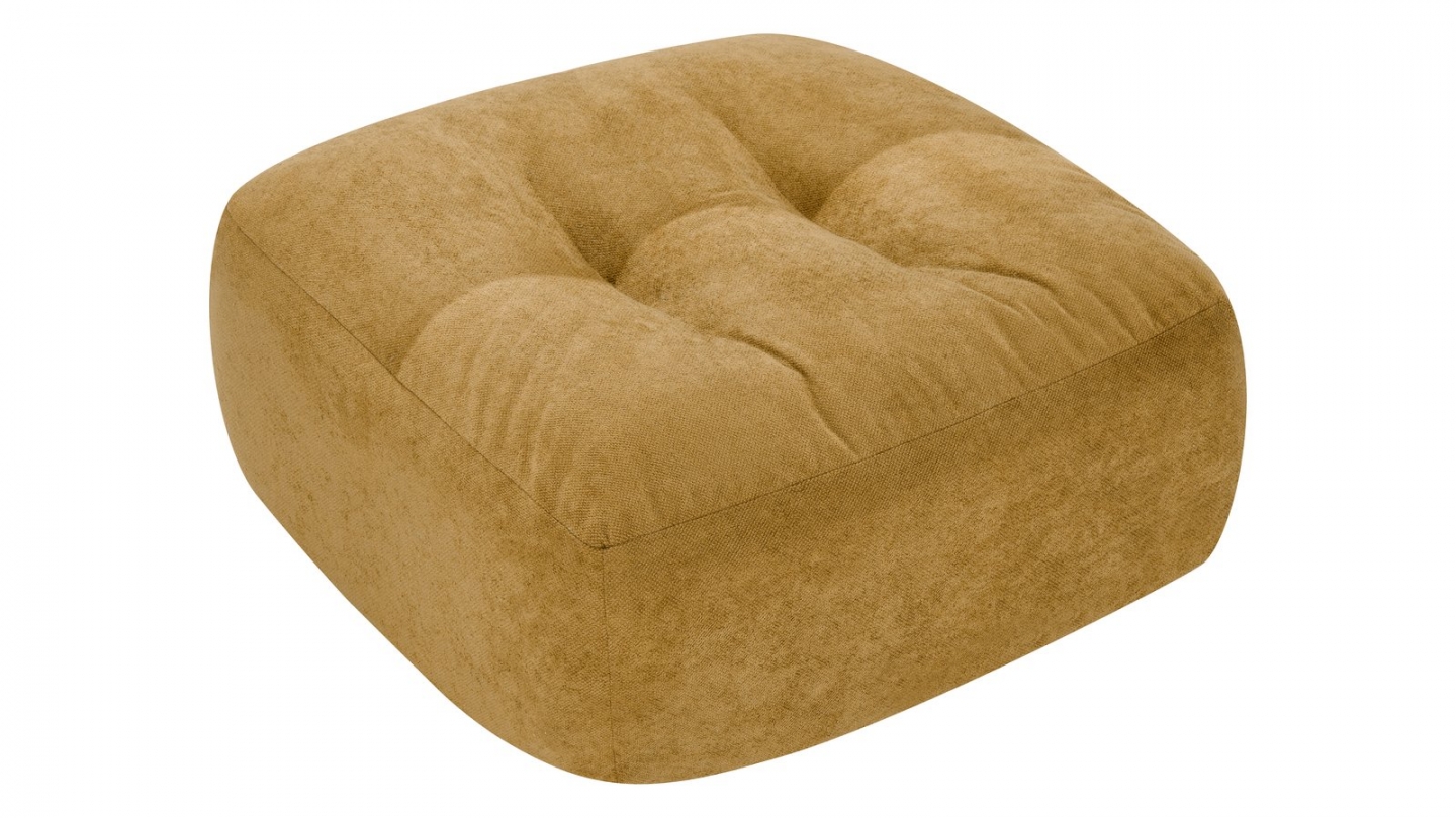 Pouf compressé en tissu chenille bronze - Nido Pouf compressé en tissu chenille bronze - Nido