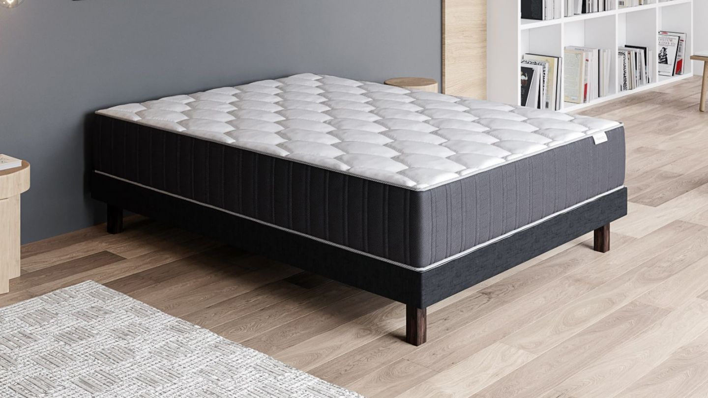 Ensemble matelas mémoire + sommier 180x200 Memo Prestige Hbedding - Mousse ergo, mousse HR 35kg et mousse effet mémoire de forme