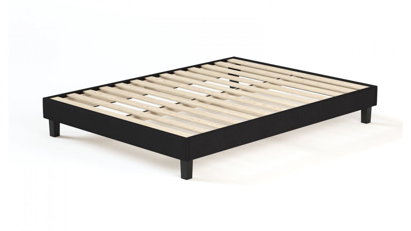 Ensemble matelas ressorts ensachés + sommier 140x190cm Spring Plus Hbedding - Mousse haute densité et ressorts ensachés