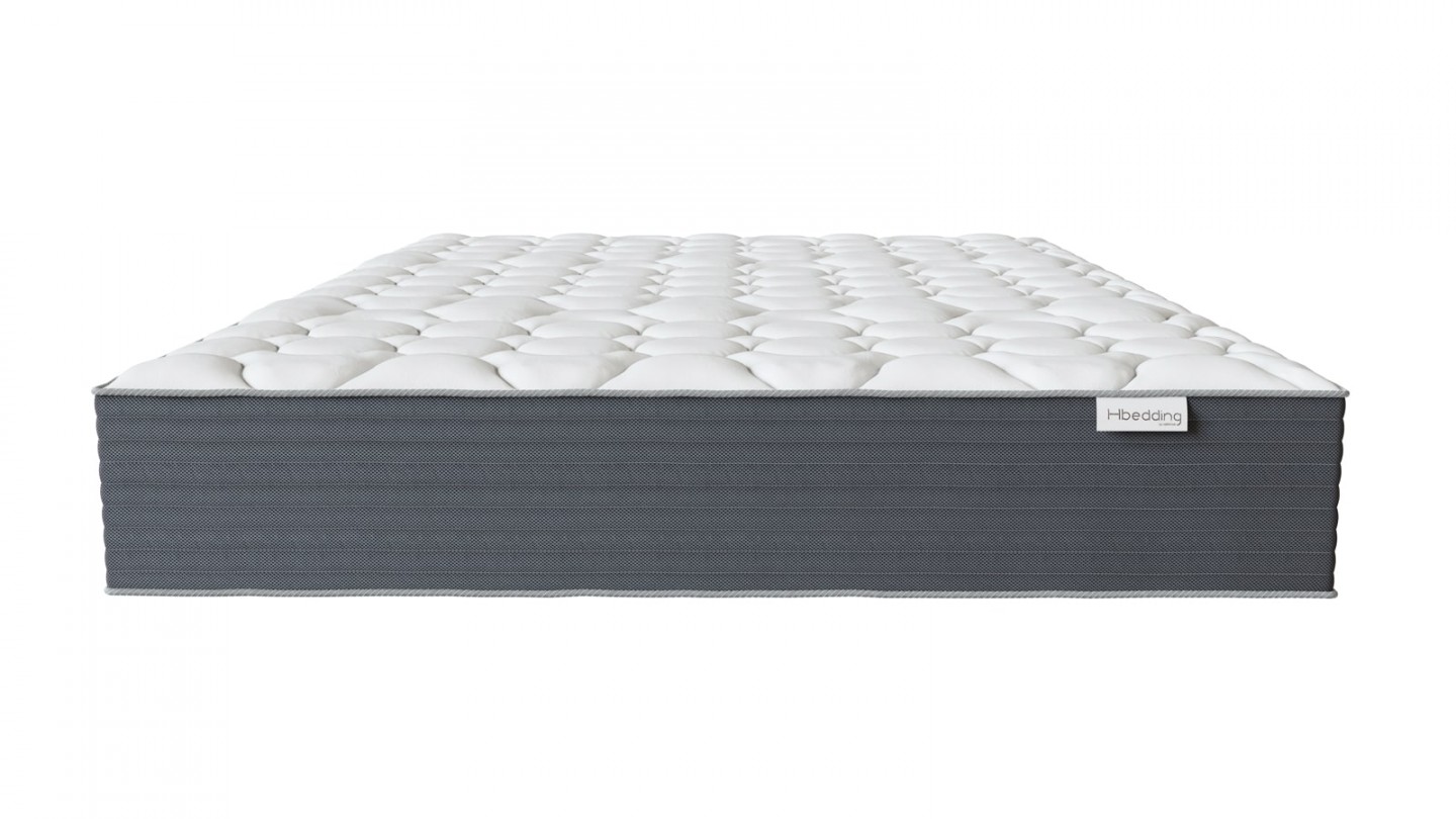 Ensemble matelas ressorts ensachés + sommier 180x200cm Spring Plus Hbedding - Mousse haute densité et ressorts ensachés