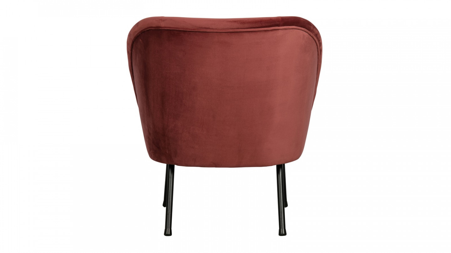 Fauteuil en velours noisette - Collection Vogue - BePureHome