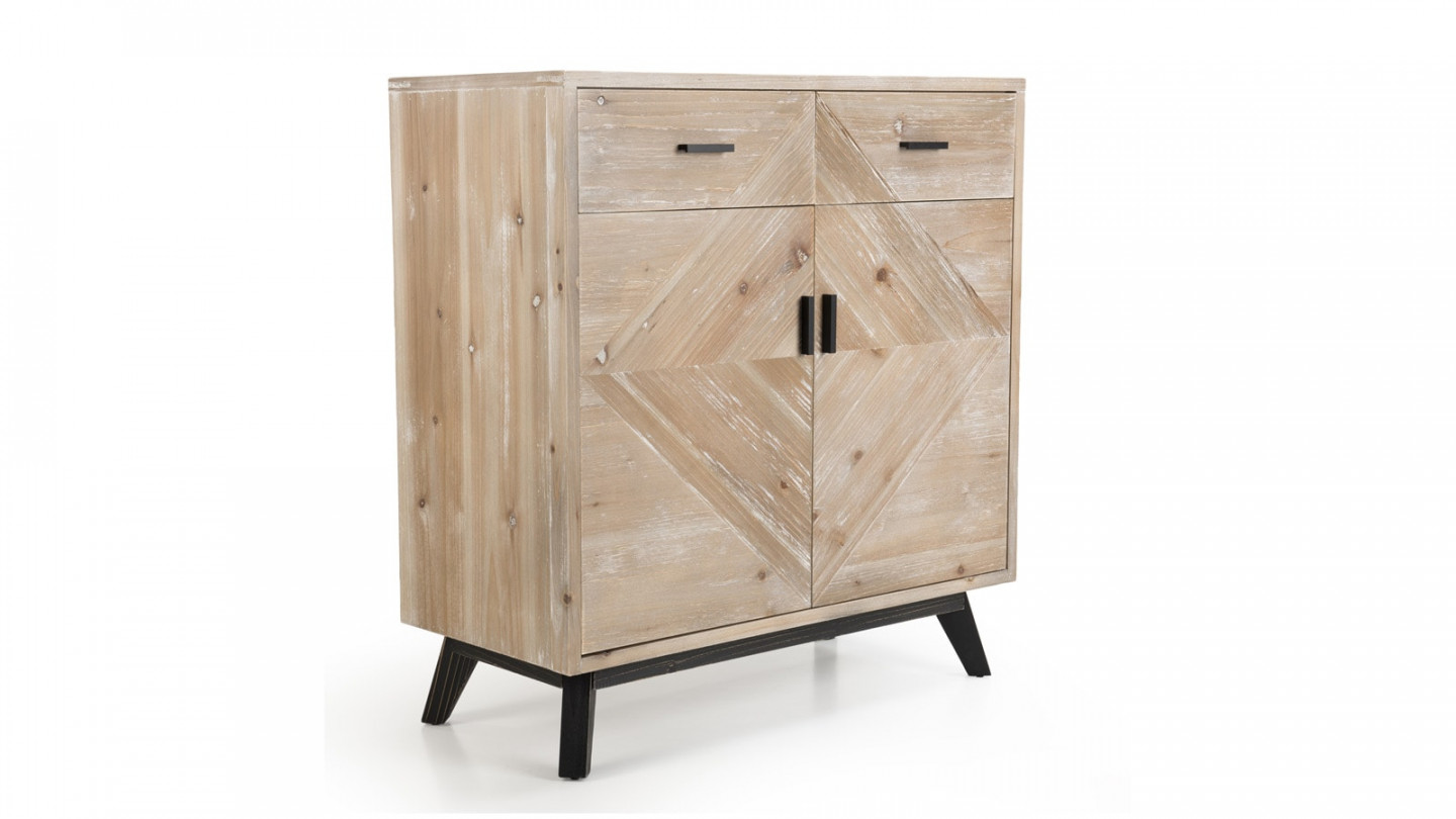 Buffet scandinave 2 tiroirs 2 portes - Collection Mandy